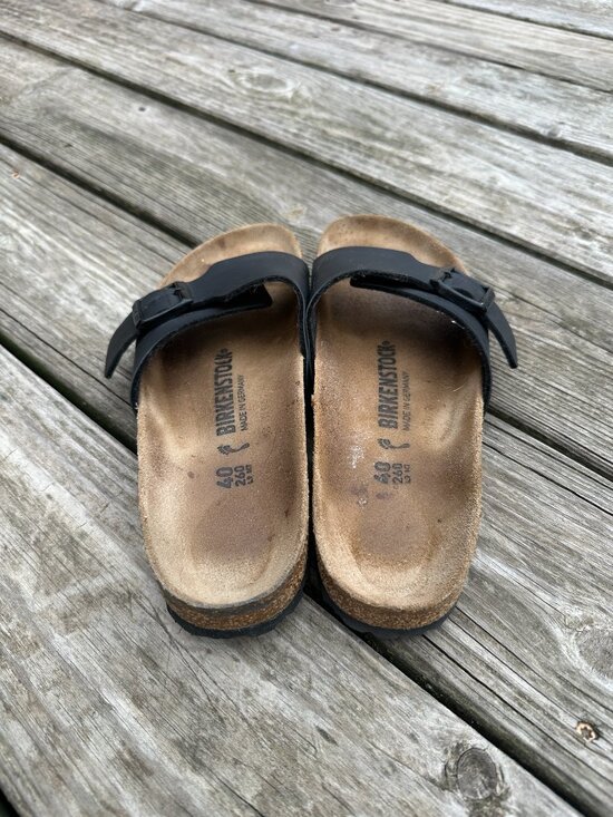 Birkenstock Womens Catalina Sandal Size 40 Birko-Flor Strap Black - Picture 3 of 7